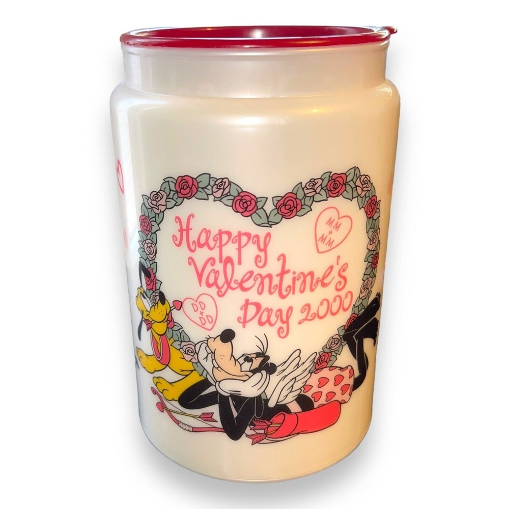 Walt Disney World 2000 Disney Happy Valentine’s Day Mickey Minnie Resort Mug